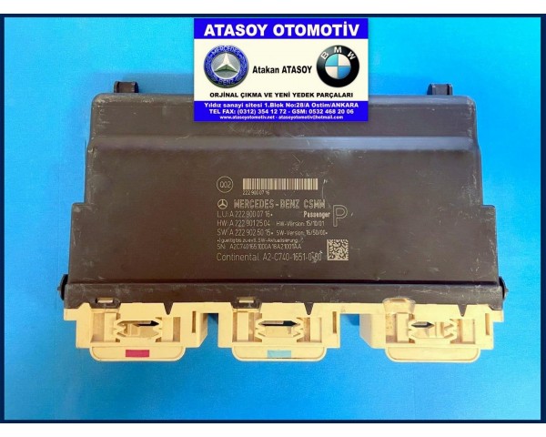 MERCEDES W222 SAĞ ÖN KOLTUK BEYNİ A2229000716 A2229009512 A2229002708 A2229009006 A2229000606 A2229003804 2229000716 2229009512 2229002708 2229009006 2229000606 2229003804